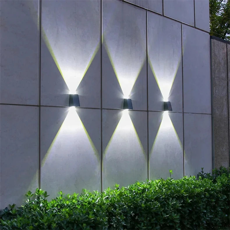 LED Solar Lights Outdoor Solar Powered Wall Lamp Waterproof Outdoor Garden Decorations Sunlight for Street Balcony Villa Lamp