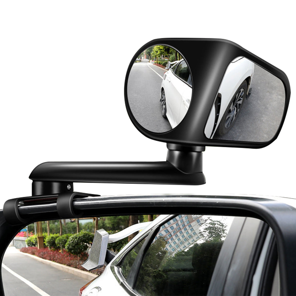 2Pcs Car Rearview Mirrors 360° Blind Spot Mirror Adjustable Rotatable Convex Wide-angle Clear Rearview Safety Mirror Accessories
