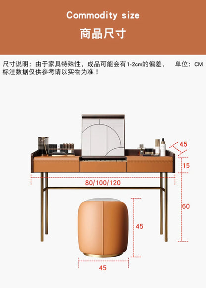 Living Room Vanity Table Nail Makeup Drawers Bedroom Storage Luxury Dressing Table European Mesa De Maquillaje Trendy Furniture