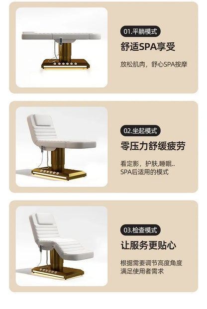 High-End Facial Bed Electric Lifting Dental Bed Physiotherapy Bed for Beauty Salon