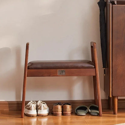 Bedroom Wooden Stool Storage Dressers Lazy Shoes Changing Side Table Entryway Bench Ergonomic Taburete Madera Nordic Furniture