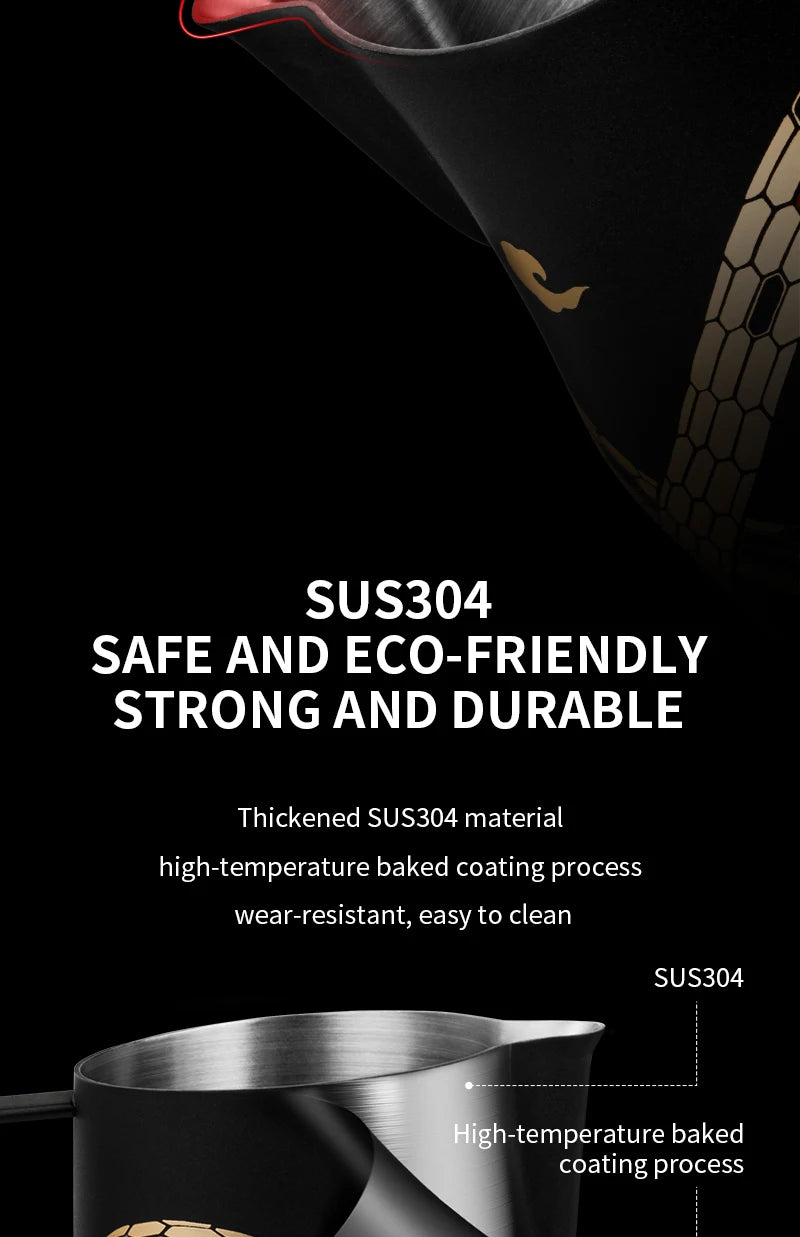 MHW-3BOMBER Coffee Milk Frothing Jug Latte Art Cup Stainless Steel Milk Frother Pitcher Jug Espresso Coffee Accessories