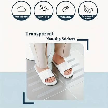 6/12/24/40 Pcs Anti Slip Strips Shower Stickers Colored Non Slip Bath Safety Strips for Bathtub Shower Stairs Floor