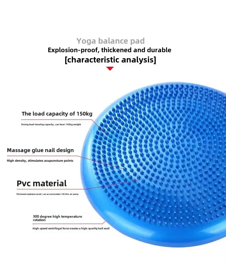 Massage Comfort Pillow Yoga Balance Yoga Mat Pilates Exercise Yoga Mat Inflatable PVC Mat