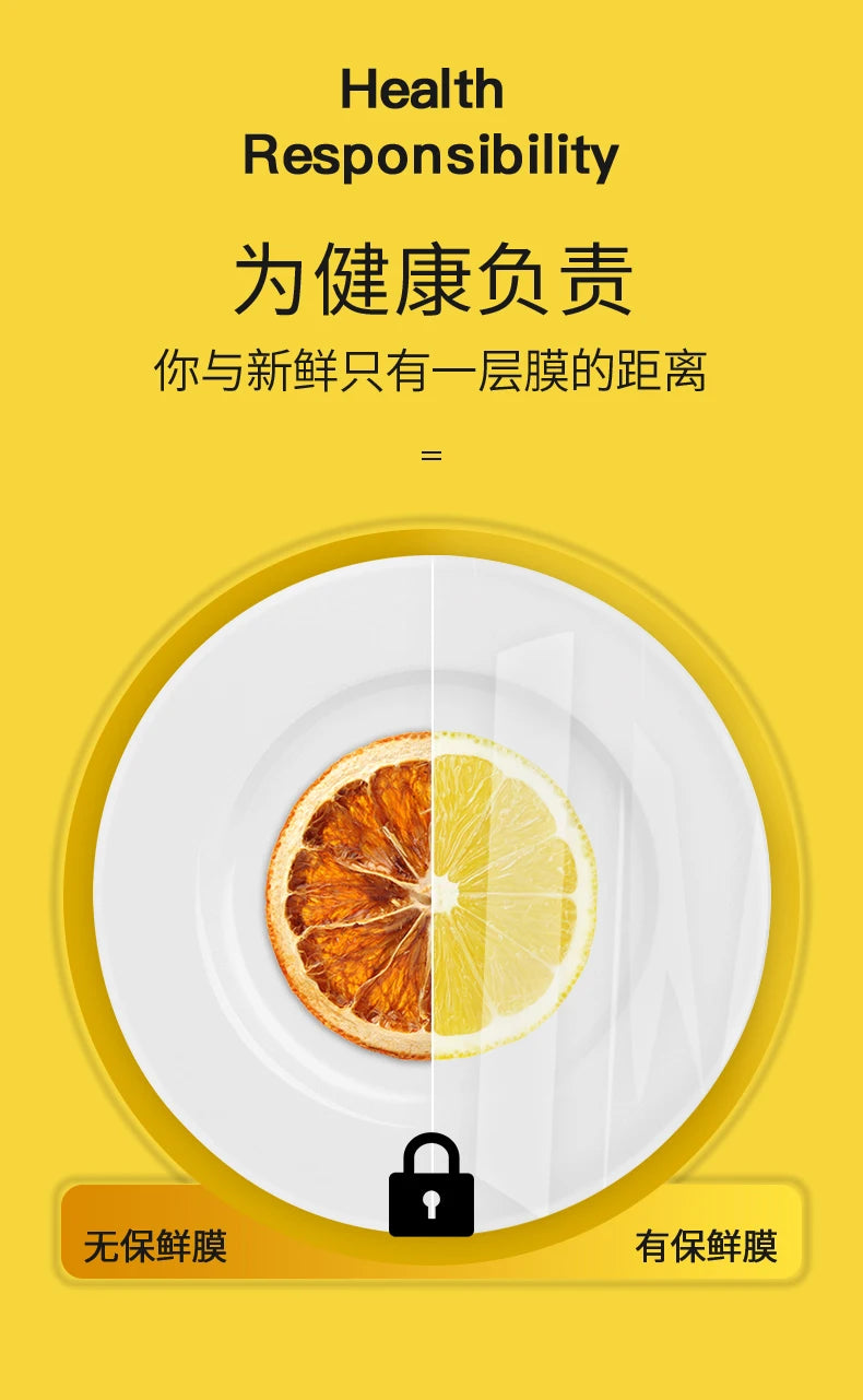 Large Roll Fresh-keeping Film PE Food Household Economic High Temperature Resistant Kitchen Food Packaging Food Wrap Food Cover