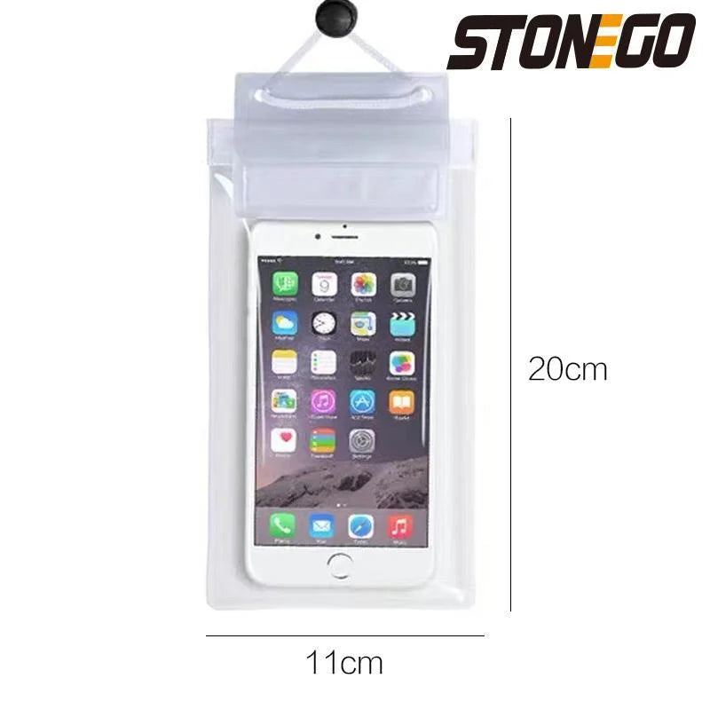 Transparent Mobile Phone Waterproof Bag Universal Mobile Phone Case for Swimming Diving Outdoor Mobile Phone Waterproof Pouch