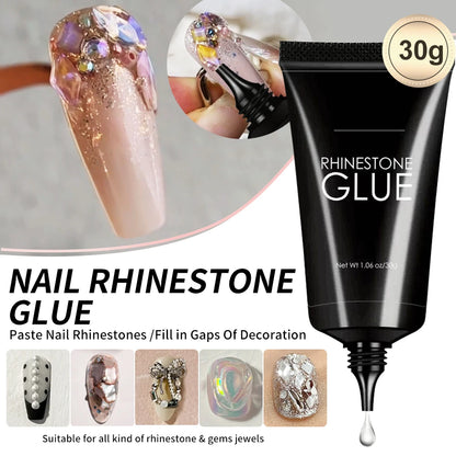 30/20/10pcs Fast-Dry Nail Glue Acrylic False Nail Tips Glue Gel For Fast Extension Super Bond Rhinestones False Nails Mini Glue