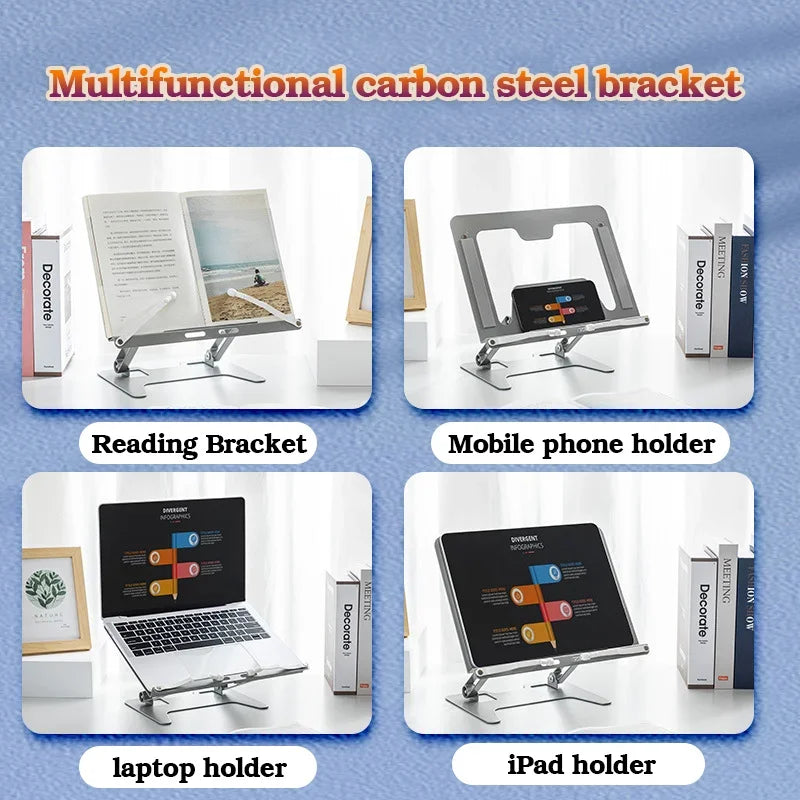 Laptop Holder Reading Stand Book Holder Multifunction Extendable Adjustable Reading Mobile Phones Office Study Desk Assessories