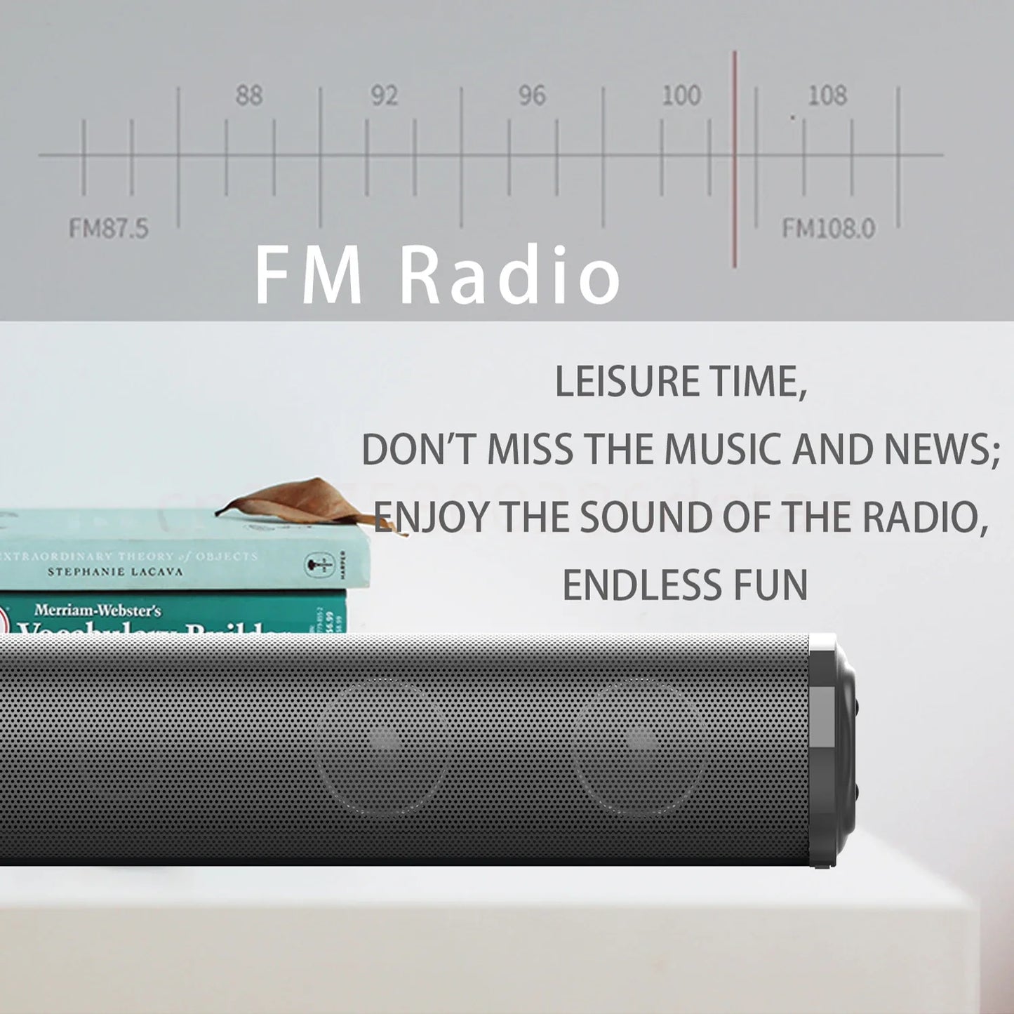 Super Powerful Sound Bar Portable Wireless Bluetooth Speaker Surround Stereo Home TV Sound Box Subwoofer FM Radio Home Theater