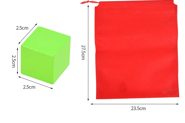 Educational Wooden Building Blocks Set for Kids Double Against Blocks Arithmetic Learning Game Puzzle Toy Ideal for Cognitive