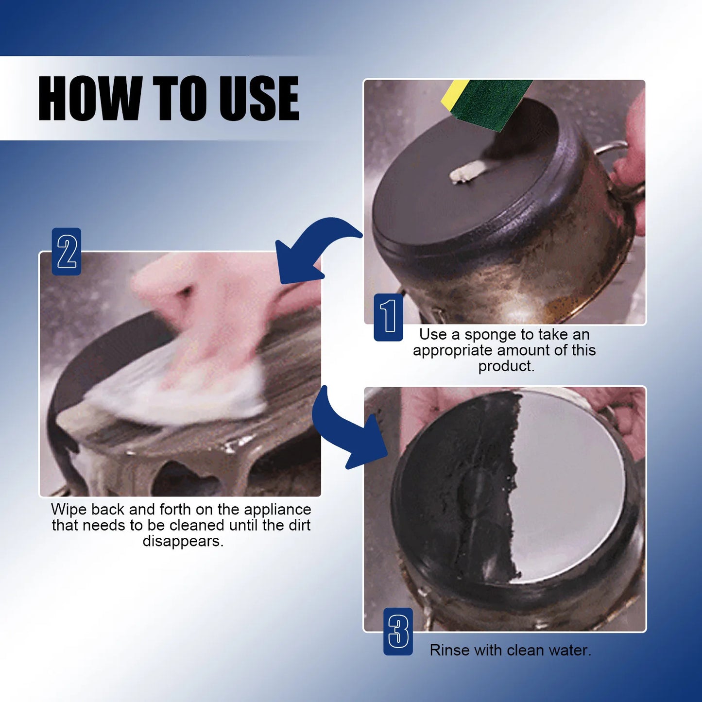 Cookware Cleaning Cream Pot Black Scale Cleaner Cookware Rust Remove Cleaning Pan Bottom Polishing Stainless Steel Cleaner Cream