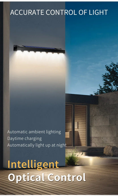 4/6/8LED Solar Wall Lights Outdoor Waterproof Solar Light Garden Landscape Light Ambient Decoration Balcony Staircase Lighting
