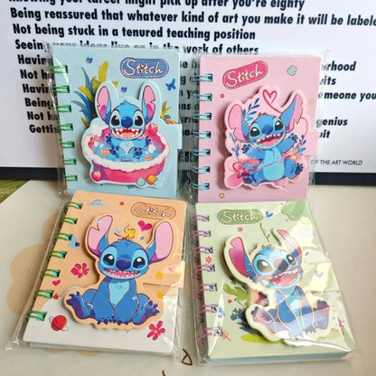 New Stitch Notebook Cute Anime Cartoon School Supplies Portable Diary Fashion Office Supplies Coil Book Children Holiday Gift