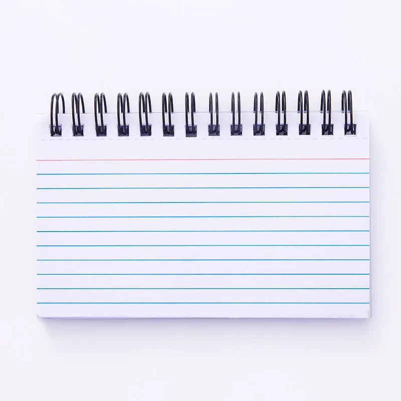 Simple Lined Spiral Notebook With Colorful Pages,Tearable Binding,Office Supplies Journal Diary Stationery Back To School