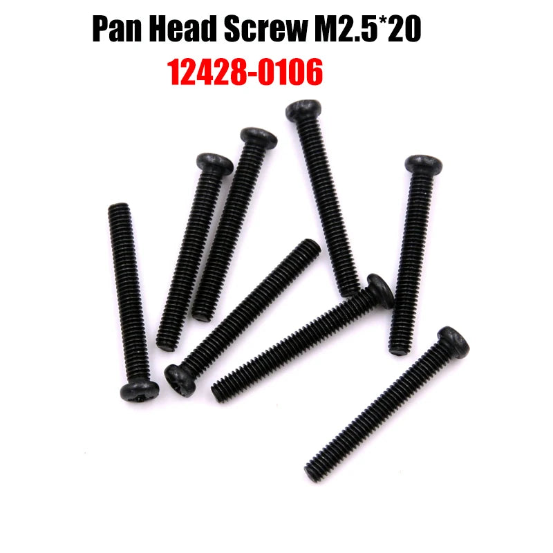 12428 Original Parts 0090-0129 Wltoys 12427 12423 RC Car Spare Part Bearing/Screw/Differential/Servo/Nut/Motor/USB Charger/Light