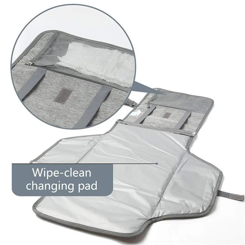 Portable nappy changing mat baby diaper pad outdoor travel changing mat multifunctional diaper separating waterproof folding mat