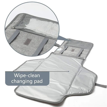 Portable nappy changing mat baby diaper pad outdoor travel changing mat multifunctional diaper separating waterproof folding mat