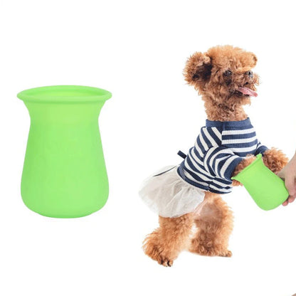 Tbelix Dog Paw Cleaner Cup Soft Silicone Foot Clean Brush Portable Pet Dogs Dirty Foot Wash Foot Cleaning Bucket Foot Wash Tools