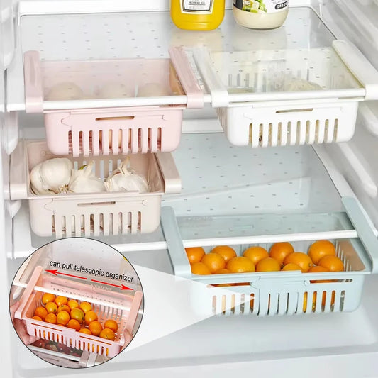 Fridge Organizer Storage Box Creative Multifunctional Refrigerator Drawer for Fruit Egg Food Plastic Storage Container Shelf