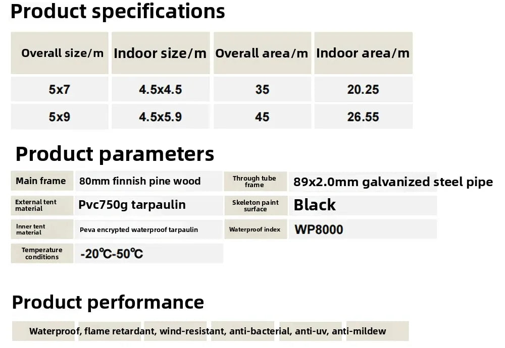 Outdoor Camping Tents, Hotel Camping Bases, Large Wooden House Accommodation, Suitable for Camping, Customizable Large Capacity