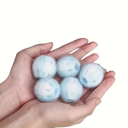 5-Pack Reusable Pet Hair Removal Balls - Laundry Lint Catchers for Dog/Cat Fur on Clothes, Bedding & Bathroom, Multi-Use Cleaner