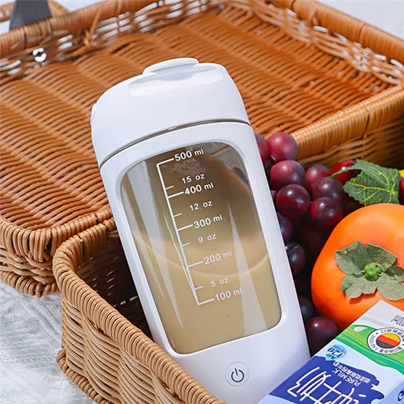 AA81-Electric Protein Shaker Bottle Portable 1200Mah Rechargeable Blender Cup Automatic Self Stirring Mug Mixing Cups