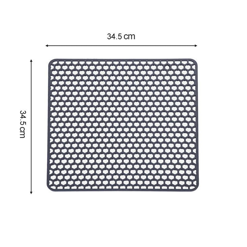 Sink Protectors for Kitchen Sink,Sink Mat,Grid Silicone Kitchen Sink Mat for Bottom of Stainless Steel Sink,Heat resistant mat