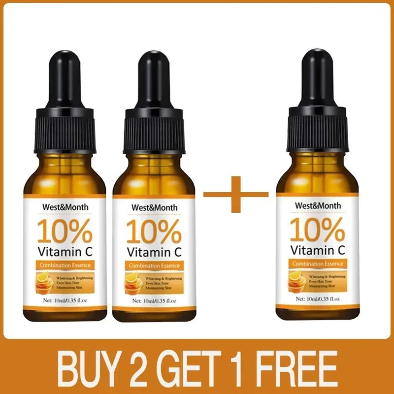 Vitamin C Face Whitening Serum Spot Serum Hyaluronic Acid To Remove Dark Spots Pigment Wrinkle Remover Face Serum Shrink Pores