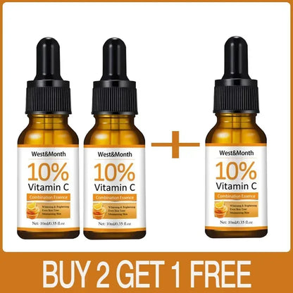 Vitamin C Face Whitening Serum Spot Serum Hyaluronic Acid To Remove Dark Spots Pigment Wrinkle Remover Face Serum Shrink Pores