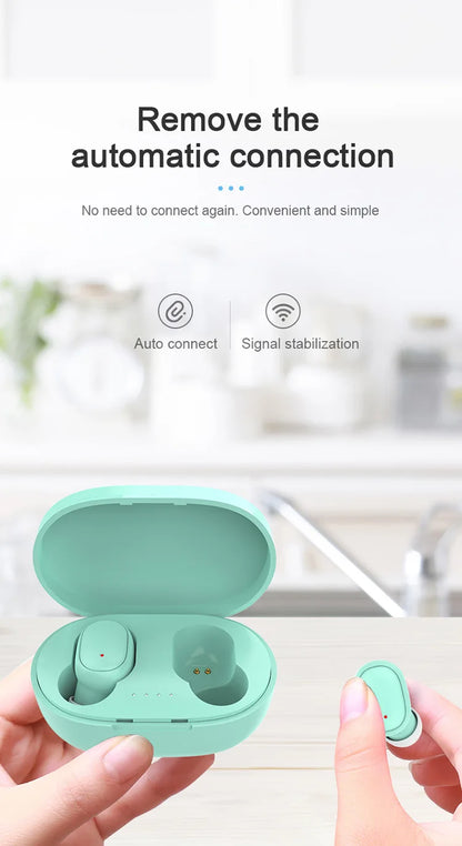 TWS Bluetooth Headphone Wireless Earphone Stereo Headset sportEarbuds microphone with charging box forsmartphone