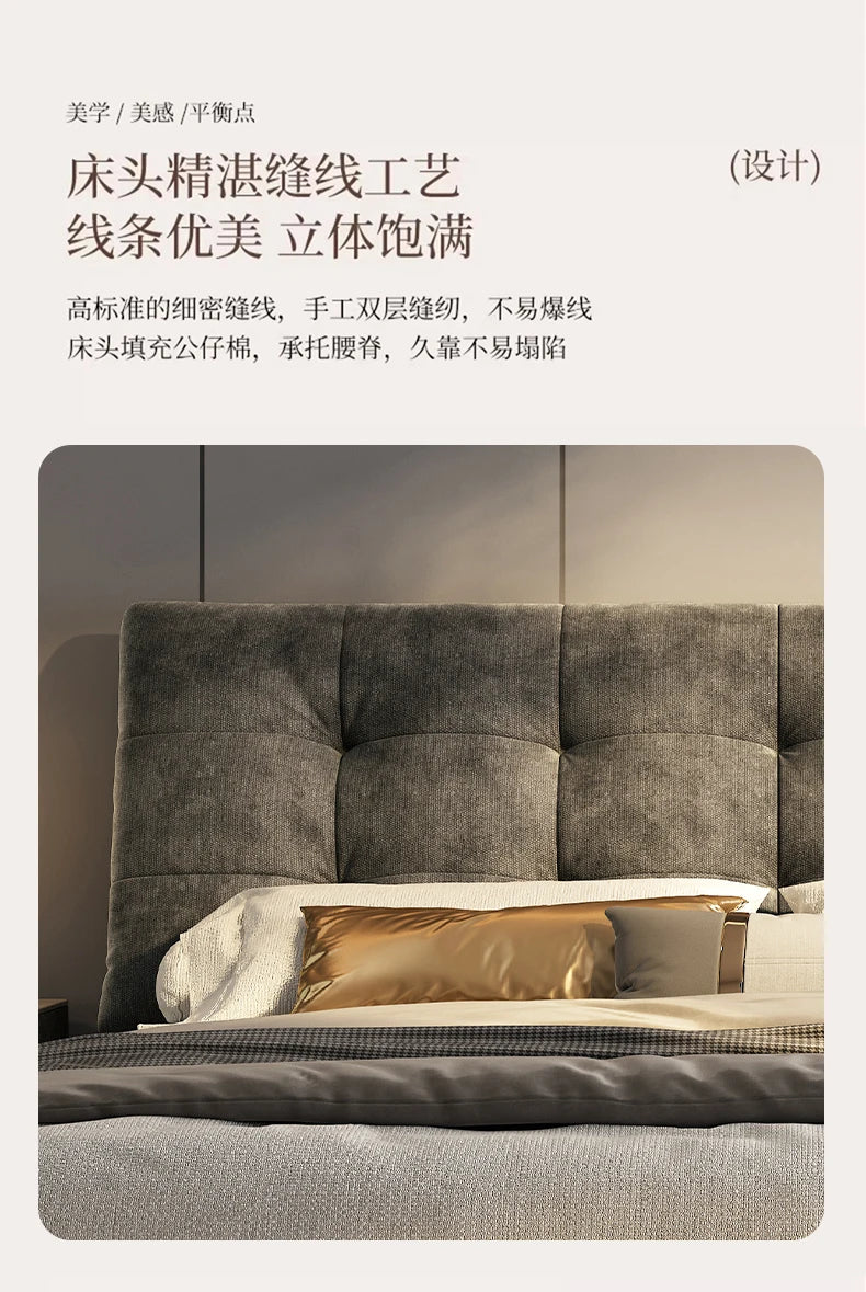 King Size Queen Double Beds Base Frame With Head Board Luxury Daybed Full Size 180x200 Double Bed Twin Home Bedroom Furniture