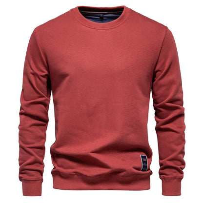 Pullover Streetwear Cotton Men's Sweatshirt Casual Solid Color Long Sleeve Spring Sweatshirt Men Quality Classic Mens Clothes