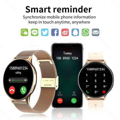 Smart Watch Women Bluetooth Call HeartRate Blood Pressure Monitoring Smartwatches IP67 Waterproof Men Smartwatch For IOS Android
