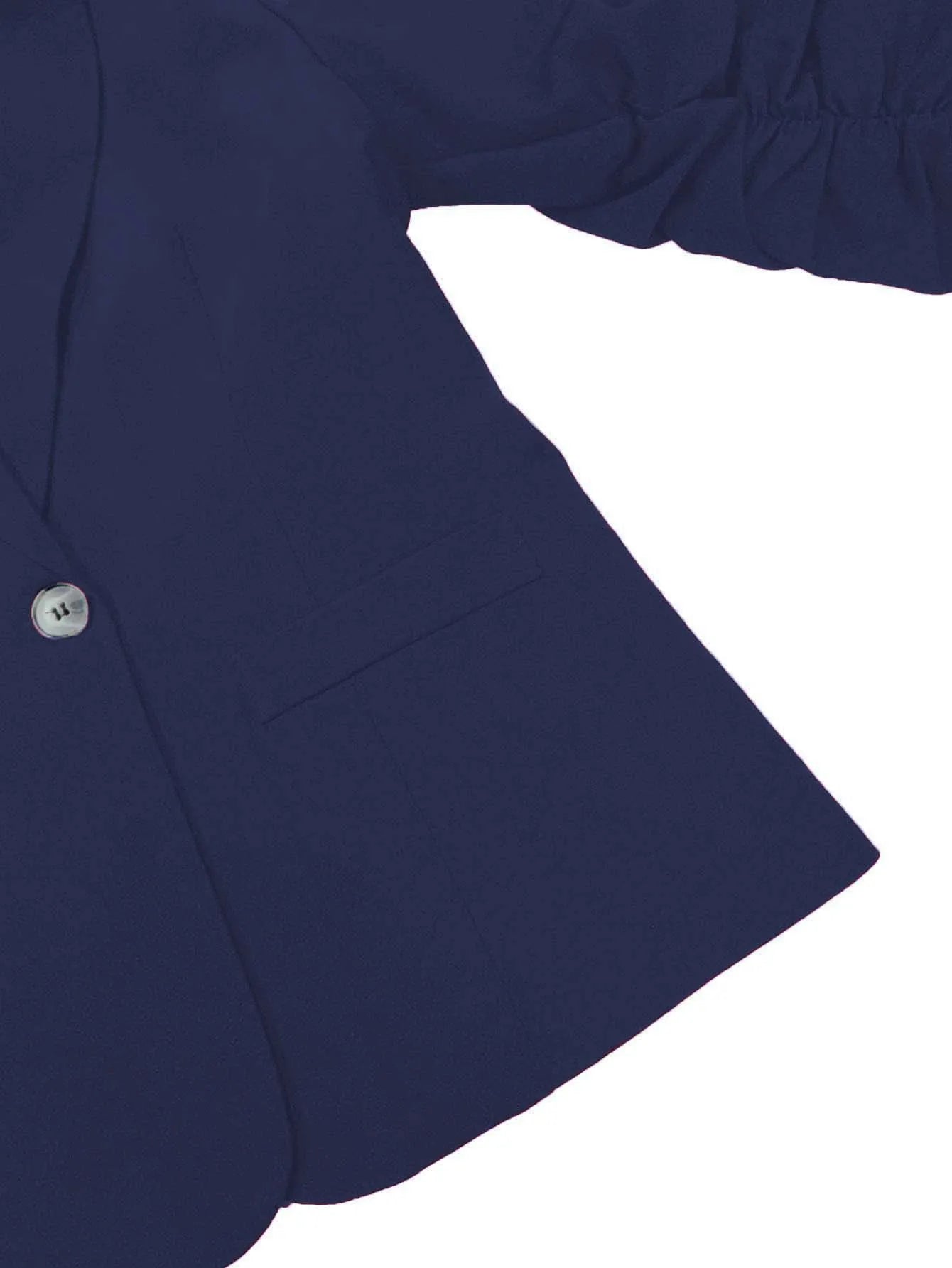 New Office Lady Suits Jacket Tops Formal Women's Seven Quarter Sleeved Suit Coats Casual Black Workwear Blazer Femme Clothing