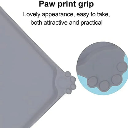 Silicone Pet Meal Mat Pet Waterproof and Anti Slip Cat Food Mat No Cleaning Required Puppy Feeding Bowl Mat Pet Accessories