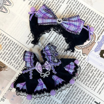 Labubu Doll 17cm Fashion Hoodie Clothing BJD Mini Replacement Cartoon Doll Accessory Cute Decorative Item for Figurines