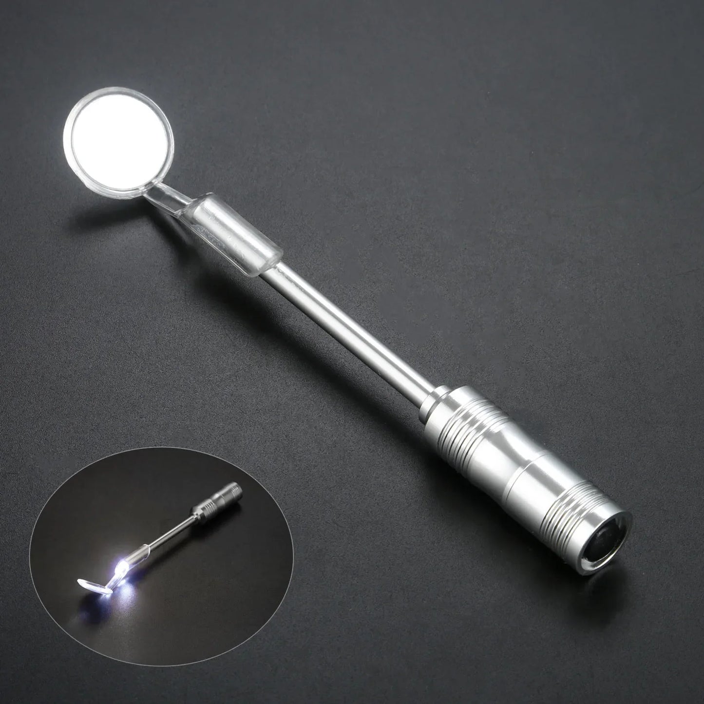 Fashion Dental Mirror with Led Light Mouth Inspect Tool Oral Checking Teeth Whitening Cleaning Inspection Luminous Anti-fog Care