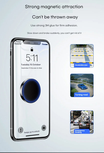 Magnetic Car Mount Mobile Phone Holder Magnetic Vacuum Adsorption Ultra Stable Suction Cup Bracket For Navigation Cell Support