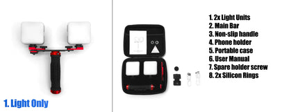 Dental Photo LED Light. Dental Photography Light. Macro, Polarizer, Intraoral, Denture Photo With Phone Lamp For Dentistry
