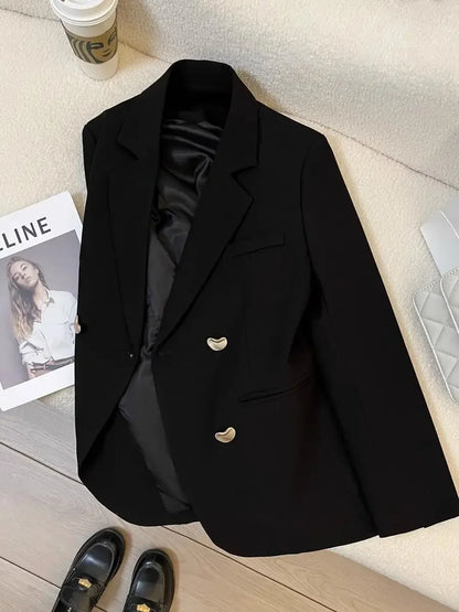 Office Wear Professional Outfits Outerwear Solid Women's Blazers Spring Autumn Female Coats and Jackets In Promotion Korean Fall