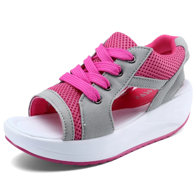 Women Sandals 2023 New Lady Platform Chunky Sandals Comfortable Women's Sandals Open Toe Casual Summer Sports Shoes