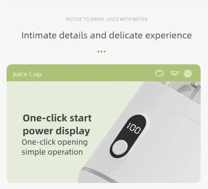 New Portable Juice Blender 600ml 12 Blades Fast Blending USB Rechargeable For Outdoor Milkshake Smoothie Electric Blender