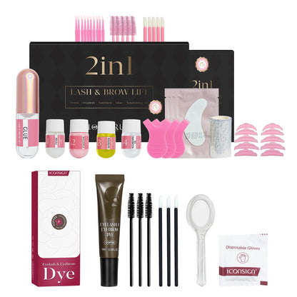 Lash Lift Kit,Lash Lift,Professional Eyelash Perm Kit,Liquid Set,Semi-Permanent,Curling Perming,Wave Lift Extension Perm Set