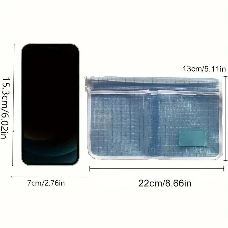 1pc Refrigerator Door Organizer Fridge Hanging Mesh Bag For Kitchen Storage Bag