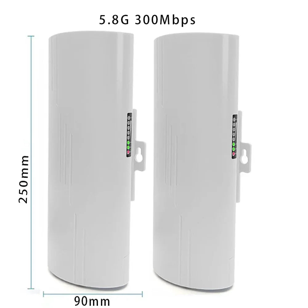 Huitenda Wireless WiFi Bridge 2.4GHz/5GHz Dual Band WiFi Extender Repeater Network Bridge Router 500m-5km Long Range Coverage
