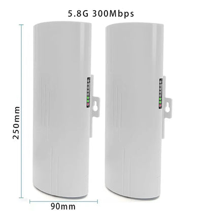 Huitenda Wireless WiFi Bridge 2.4GHz/5GHz Dual Band WiFi Extender Repeater Network Bridge Router 500m-5km Long Range Coverage