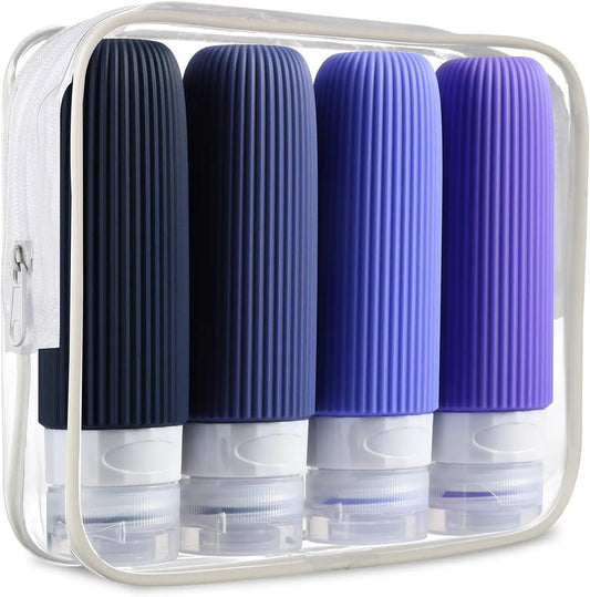 Travel Bottles for Toiletries Tsa Approved 3oz Travel Size Containers BPA Free Leak Proof Refillable Liquid Silicone Squeezable