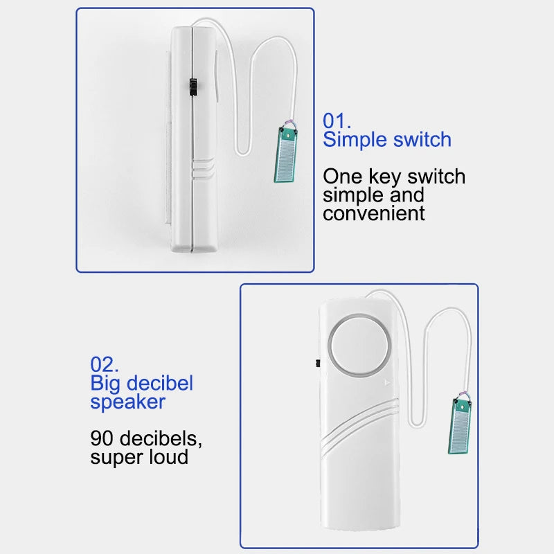 Water Leak Sensor Sound Alarm System Smart Home Automation Water Overflow Level Detector Residential Security Protection