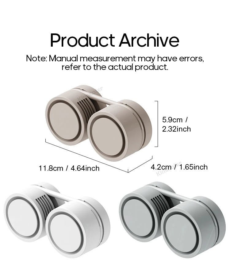 Hanging Neck Fan Power ventilador Bladeless Neckband Fan Portable Mini Air Cooler USB Rechargeable Electric Fans