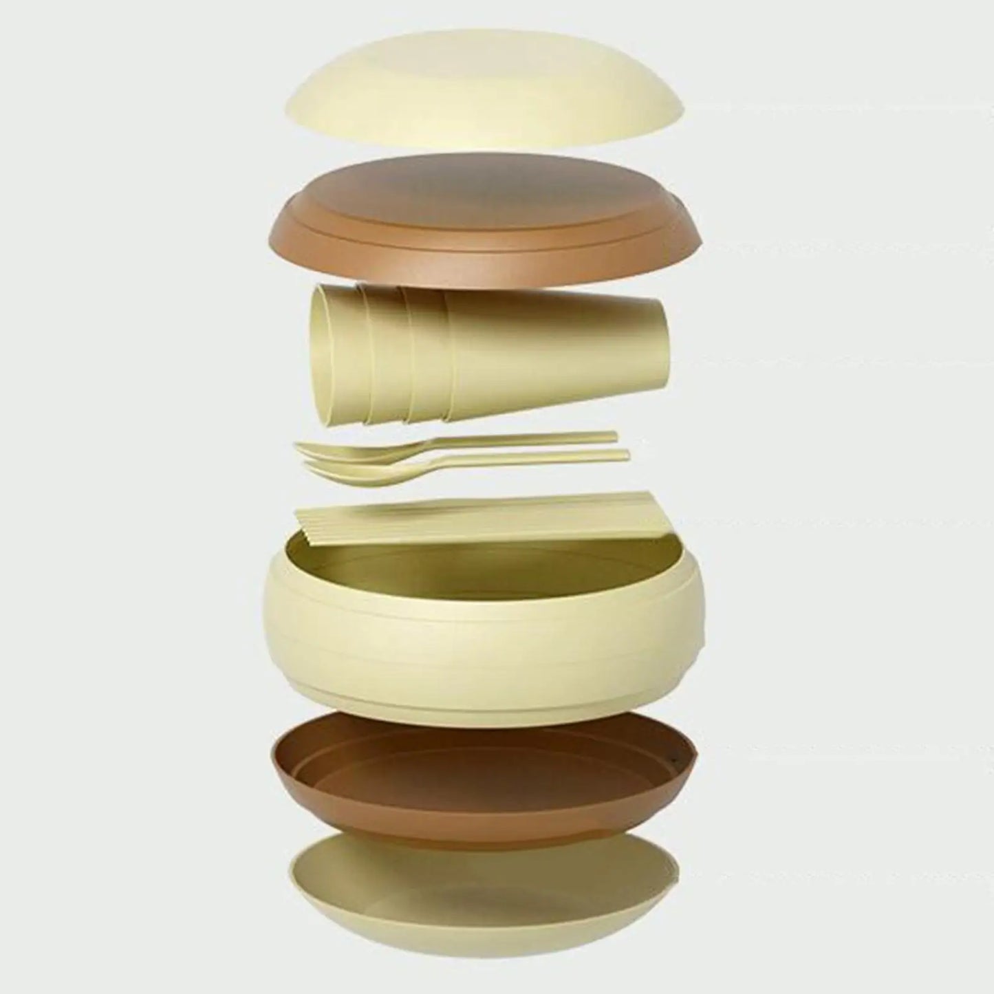 Camping Dinner Set Pans Plate Bowl Portable Tableware Sets Camping Dishes Set Hiking Gear Picnic Outdoor Travel